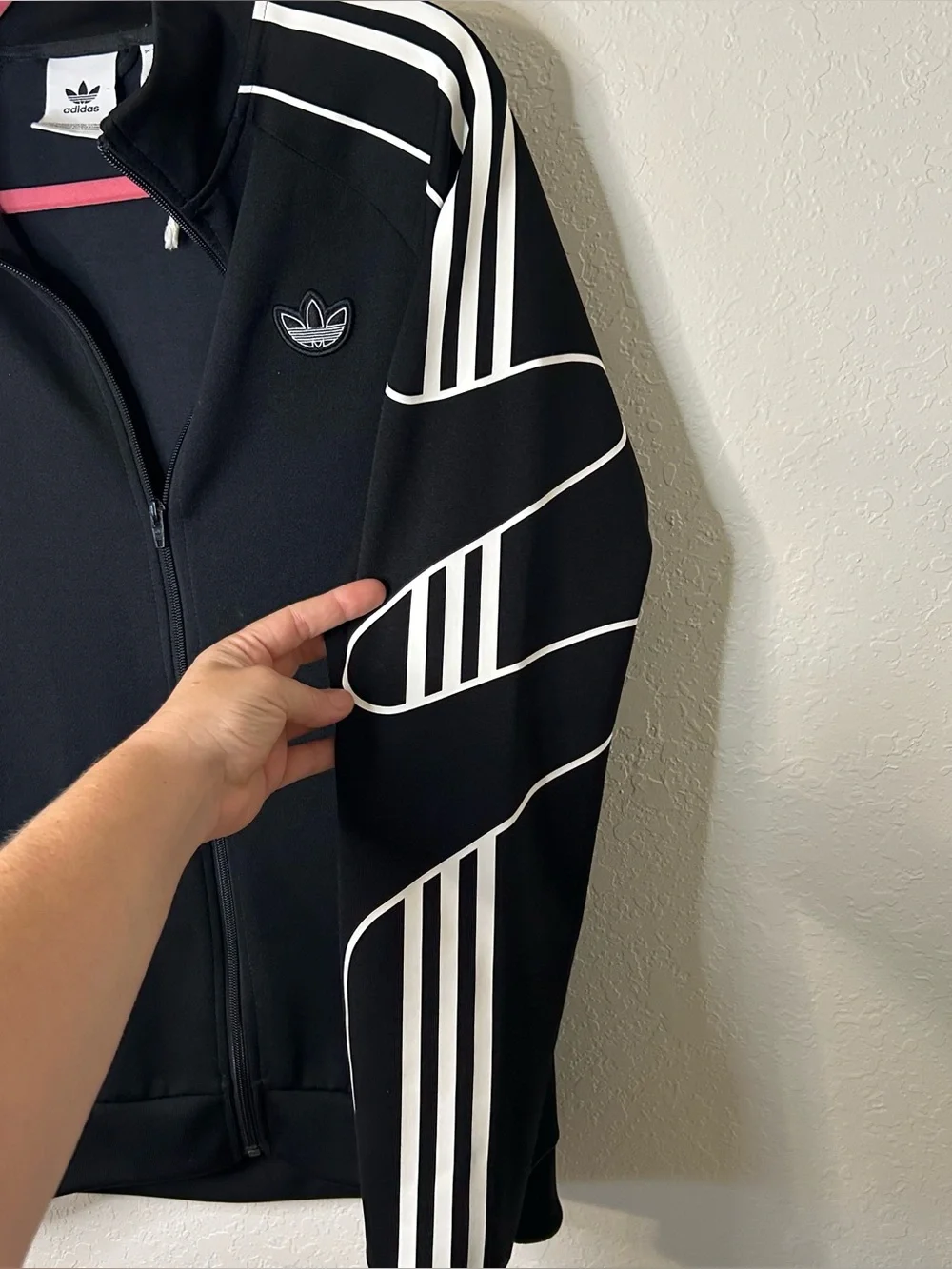 Adidas Originals Men's Flamestrike Track Jacket In Black Size Medium